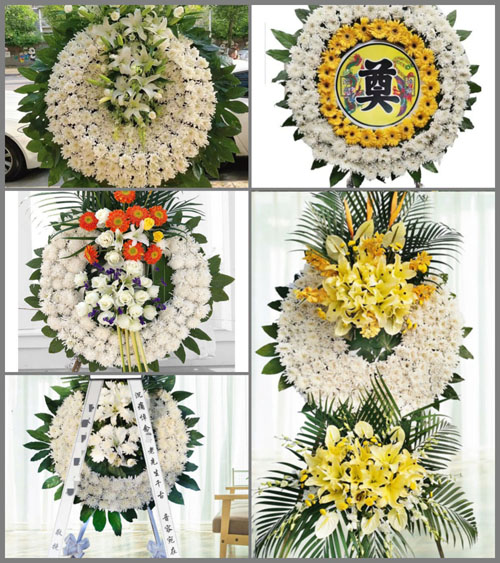 江苏泰州泰兴市黄桥镇浩堡村花圈速递