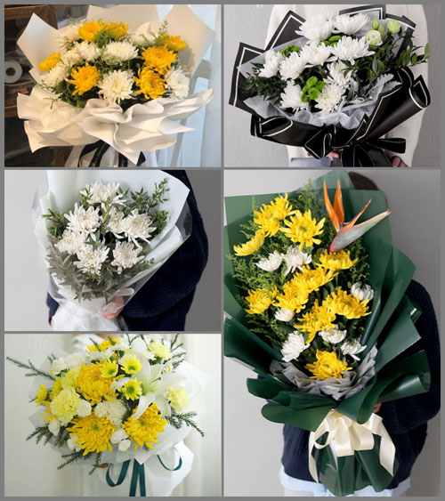 江苏泰州泰兴市黄桥镇浩堡村白事花束代送